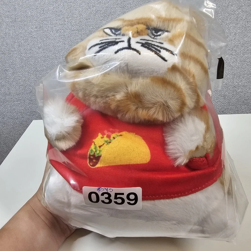 Attatoy Chonky Kitten Grumpy Taco‎ Cat Weighted Plush Animal Plump Fun Whimsical